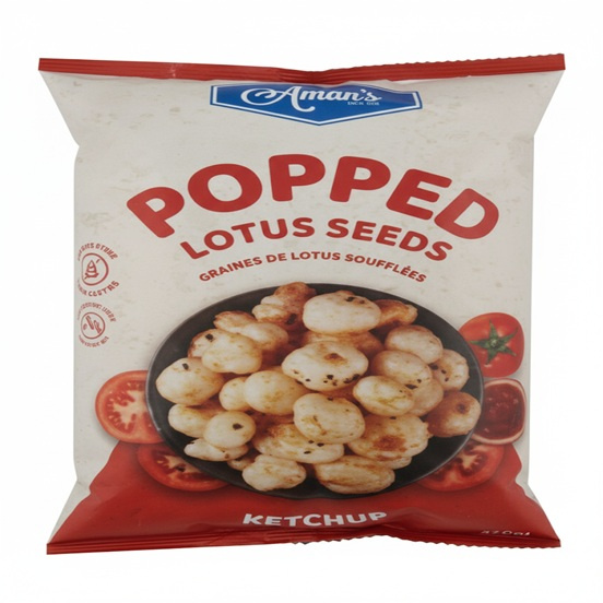 aman's ketchup popped lotus seeds70gm