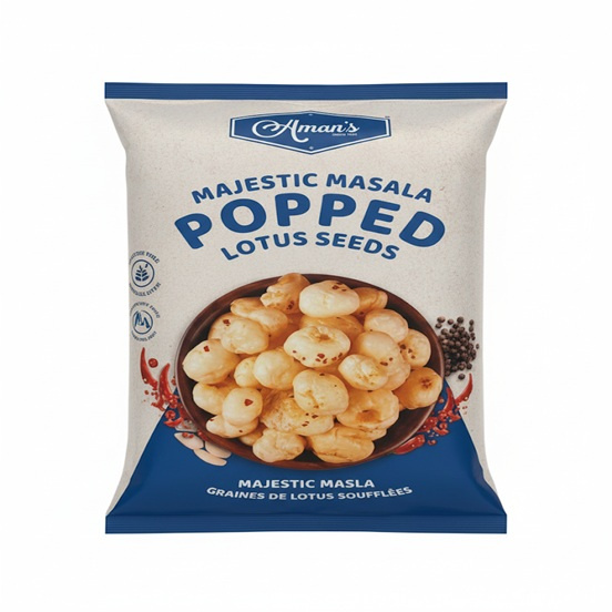 aman's majestic masala popped lotus seeds 70gm