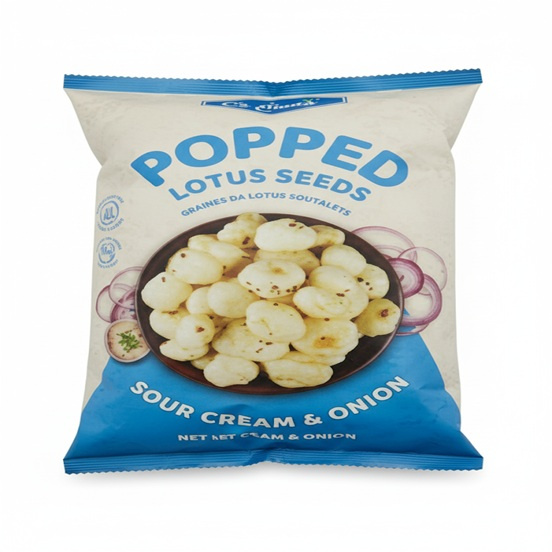aman's sour cream & onion popped lotus seeds 70gm