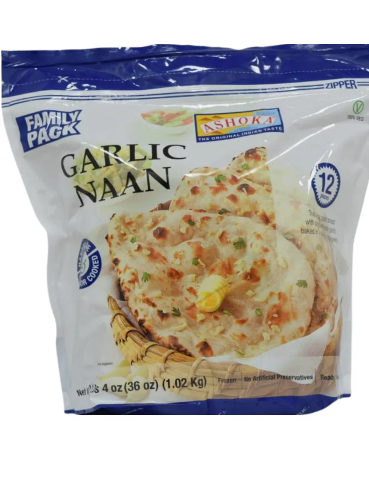 ashoka garlic naan 1.02kg