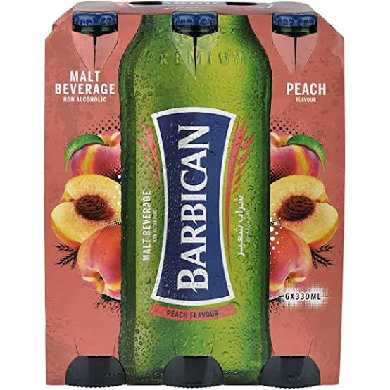 barbican peach flavour 6pack