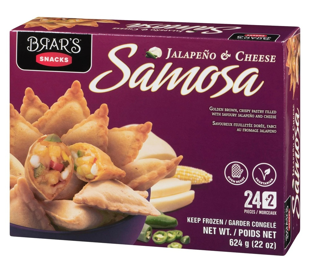 brar samosa  jalapeno & cheese 624gm