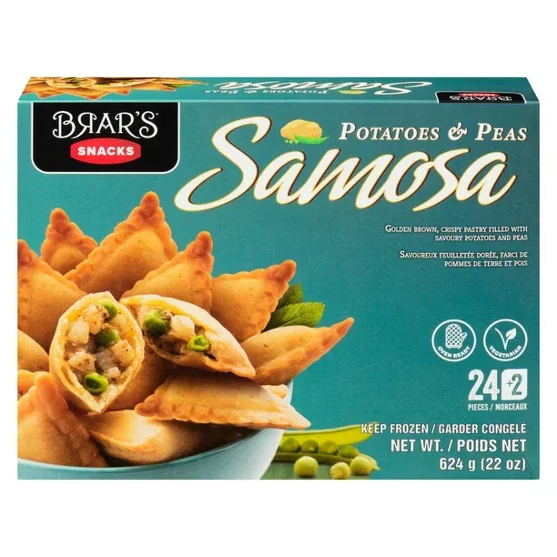brar samosa potato & peas 624gm