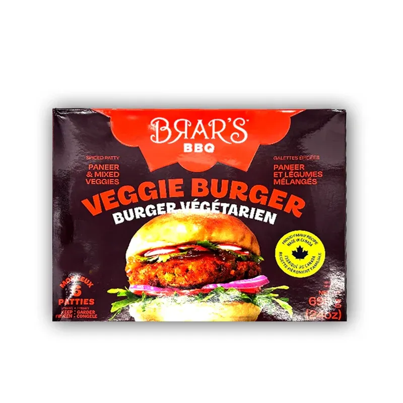 brar veggie burger 690g