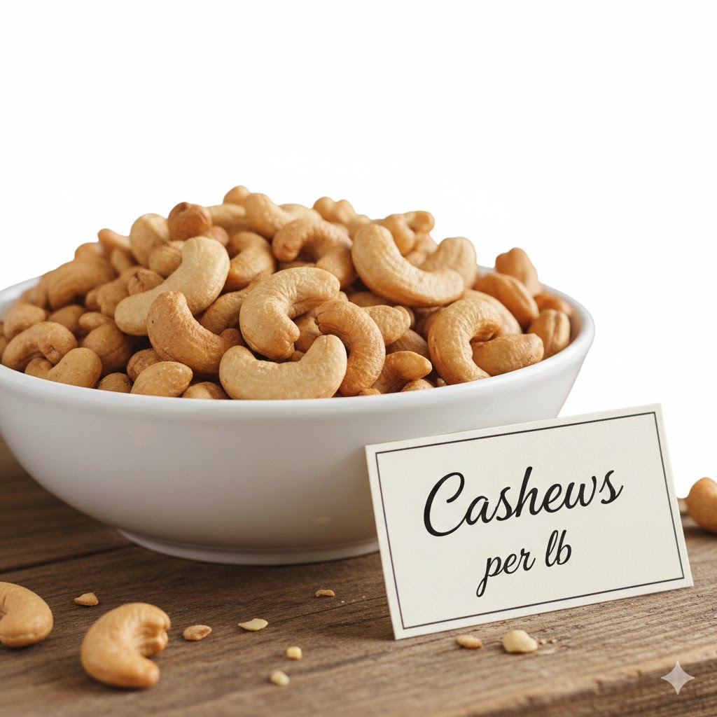 cashews per lb