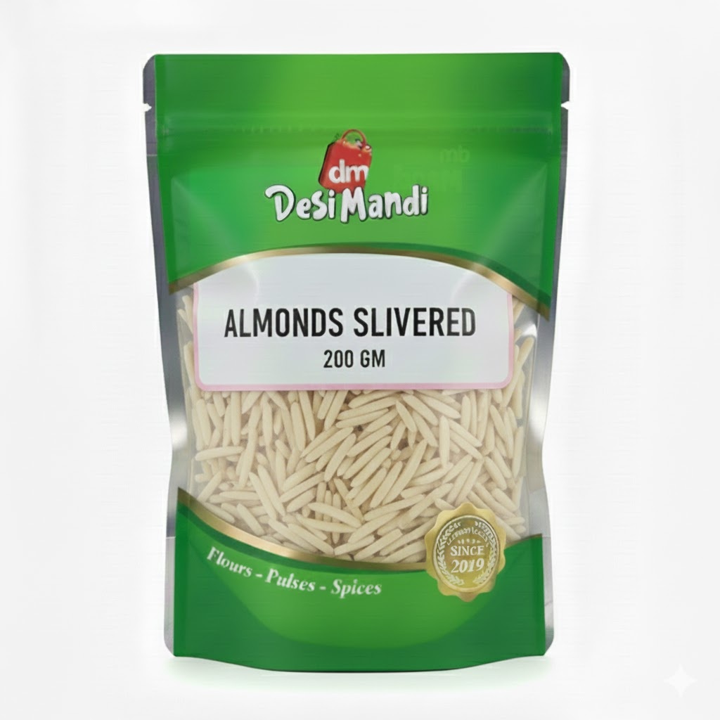 desi mandi almonds slivered 200 gm