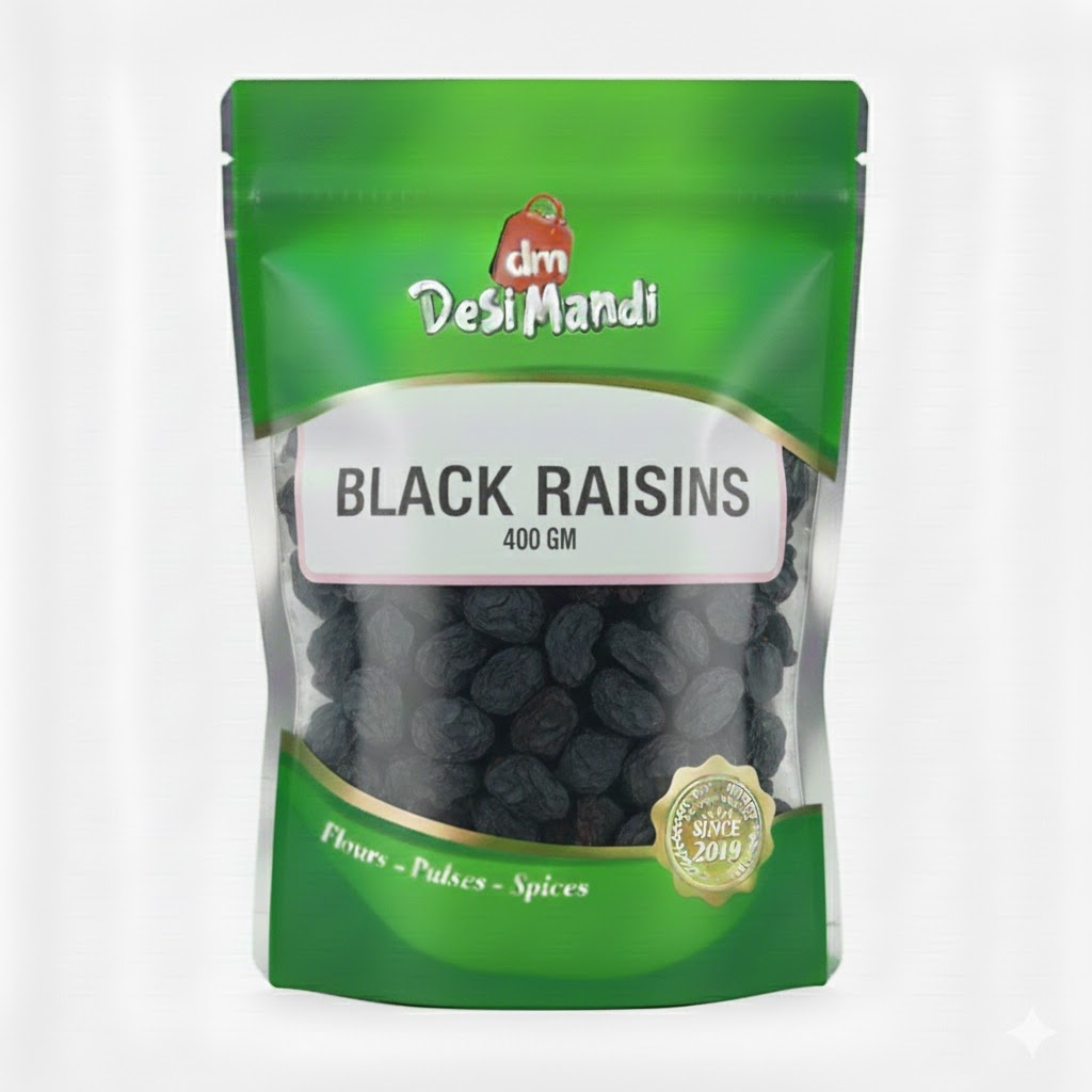 desi mandi black raisins 400 gm