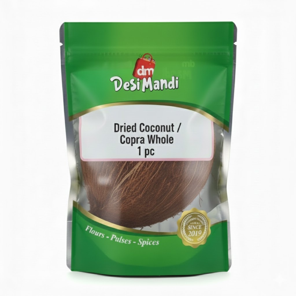 desi mandi dried coconut (copra) whole - 1 pc