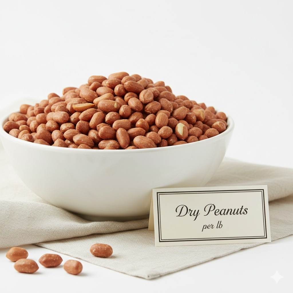 dry peanuts per lb