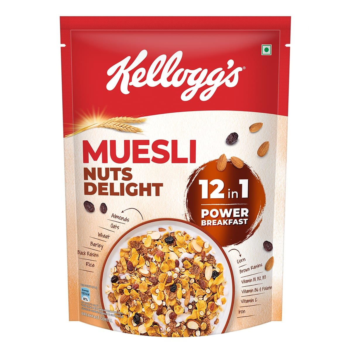 kellogg's muesli 12 in 1 500 gm