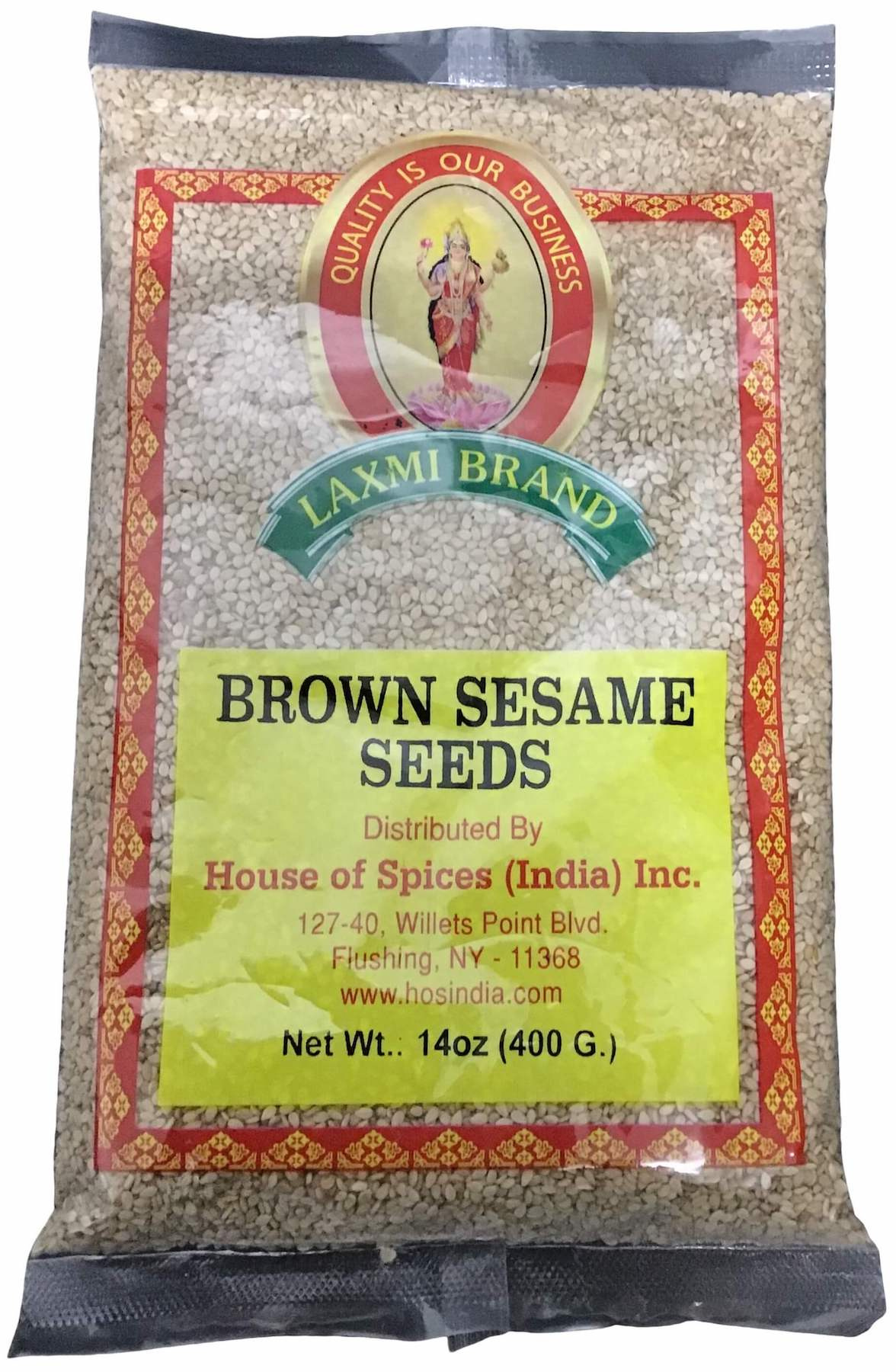 laxmi sesame seeds brown 400gm