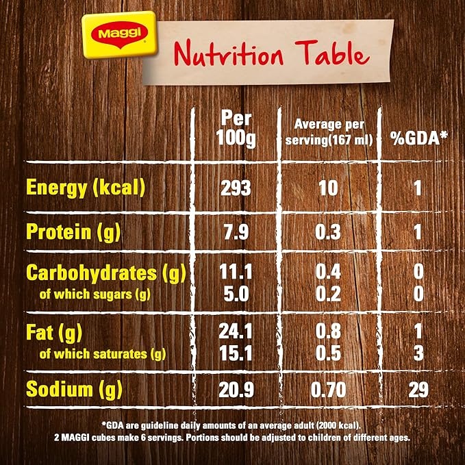 maggi chicken stock cubes 504 gm