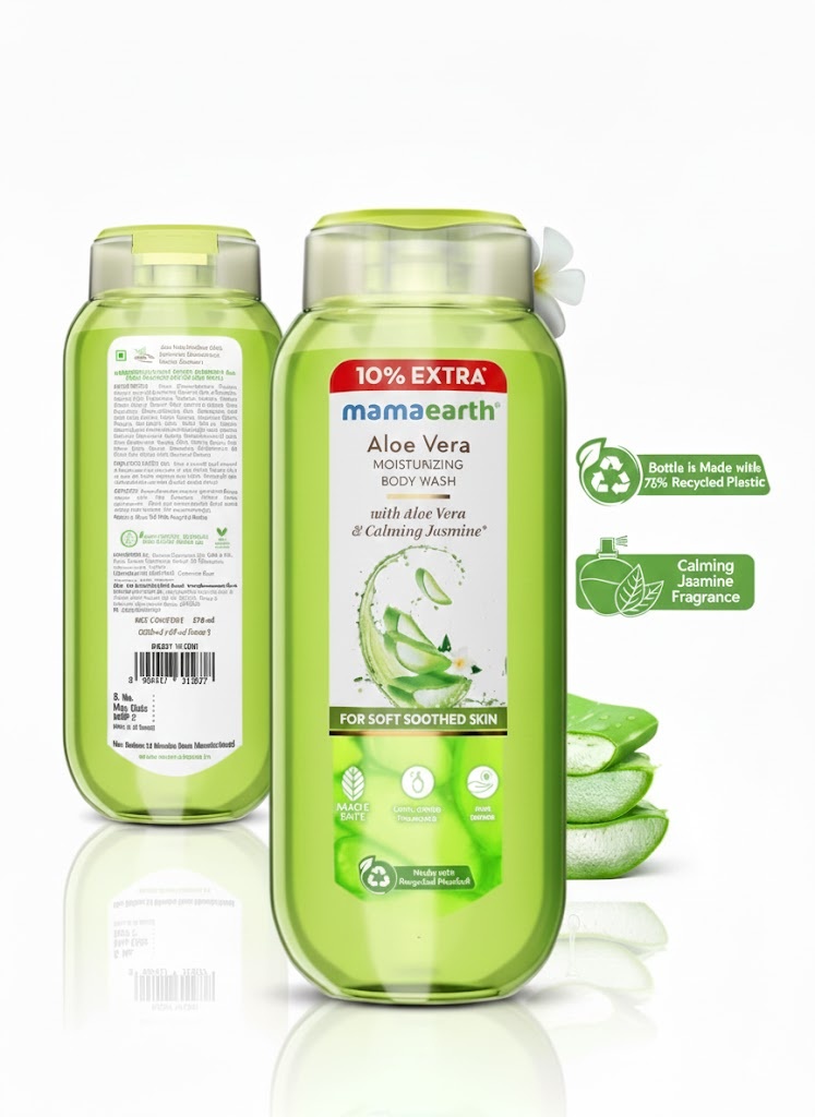 mamaearth aloe vera body wash 275 ml