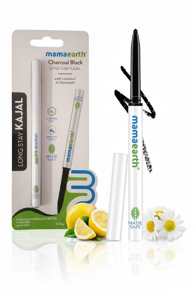 mamaearth charcoal black kajal 0.35 gm