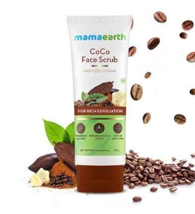 mamaearth coco face scrub 100 gm