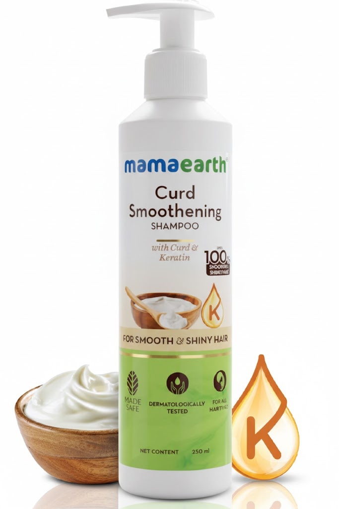 mamaearth curd smoothening shampoo 250 ml