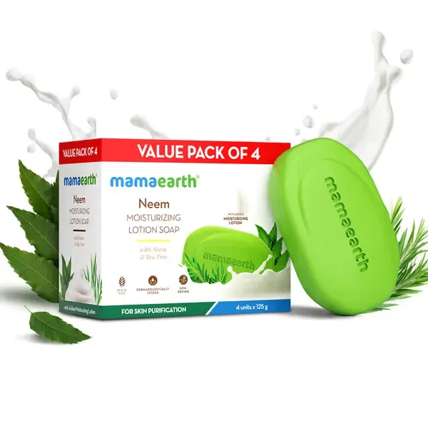 mamaearth neem soap 125 gm x 4 value pack