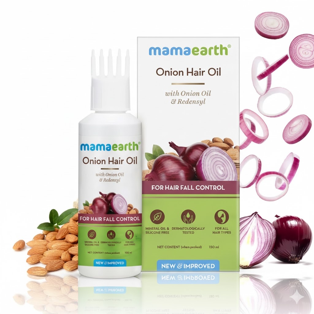 mamaearth onion hair oil 150 ml