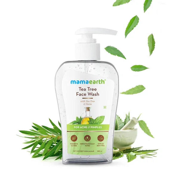 mamaearth tea tree face wash 250 ml