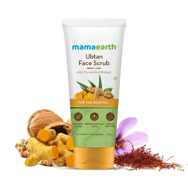 mamaearth ubtan face scrub 100 gm