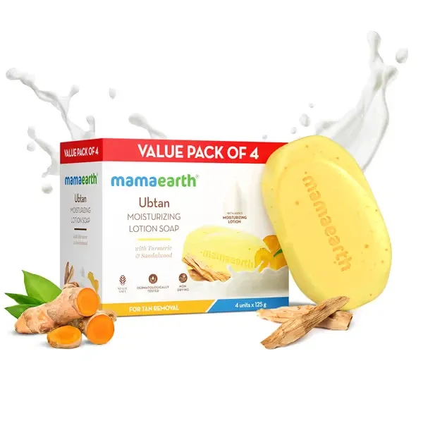 mamaearth ubtan soap 125 gm x 4 value pack