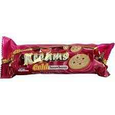 parle kreams gold strawberry cookies 66.7gm