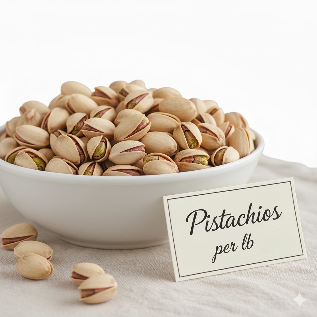 shelled pistachios per lb
