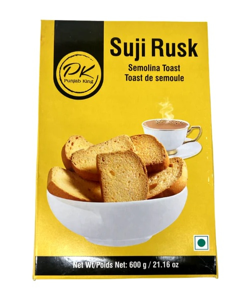 punjabi king suji rusk 600gm