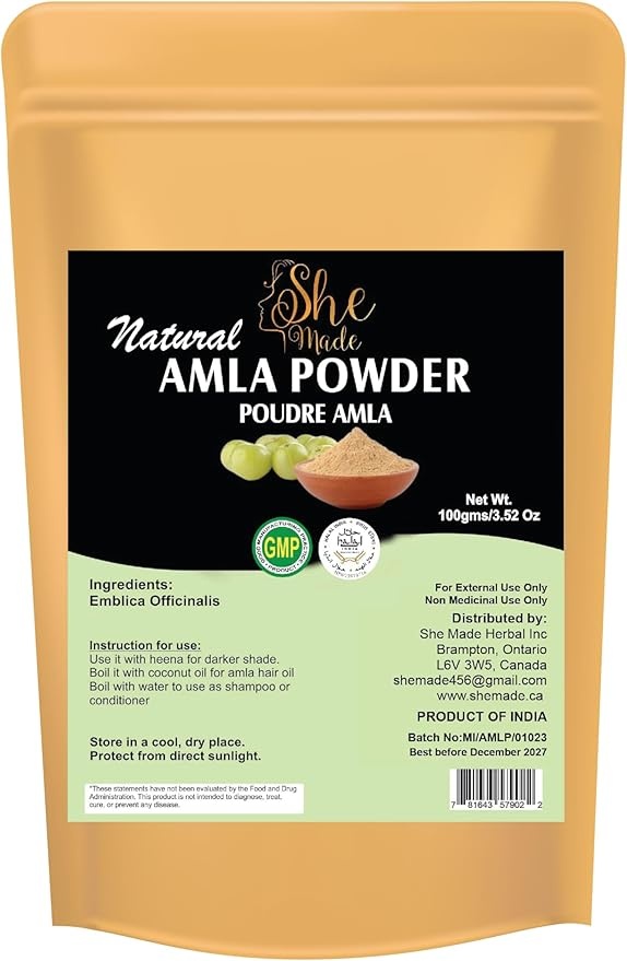 she made amla powder 100 gm