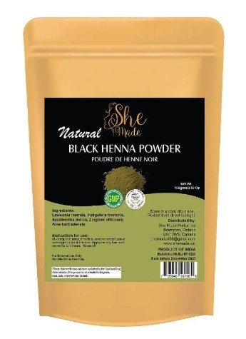 she made black henna powder 100 gm