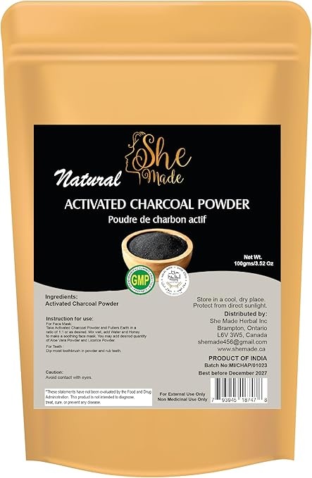 she made charcoal powder 100 gm