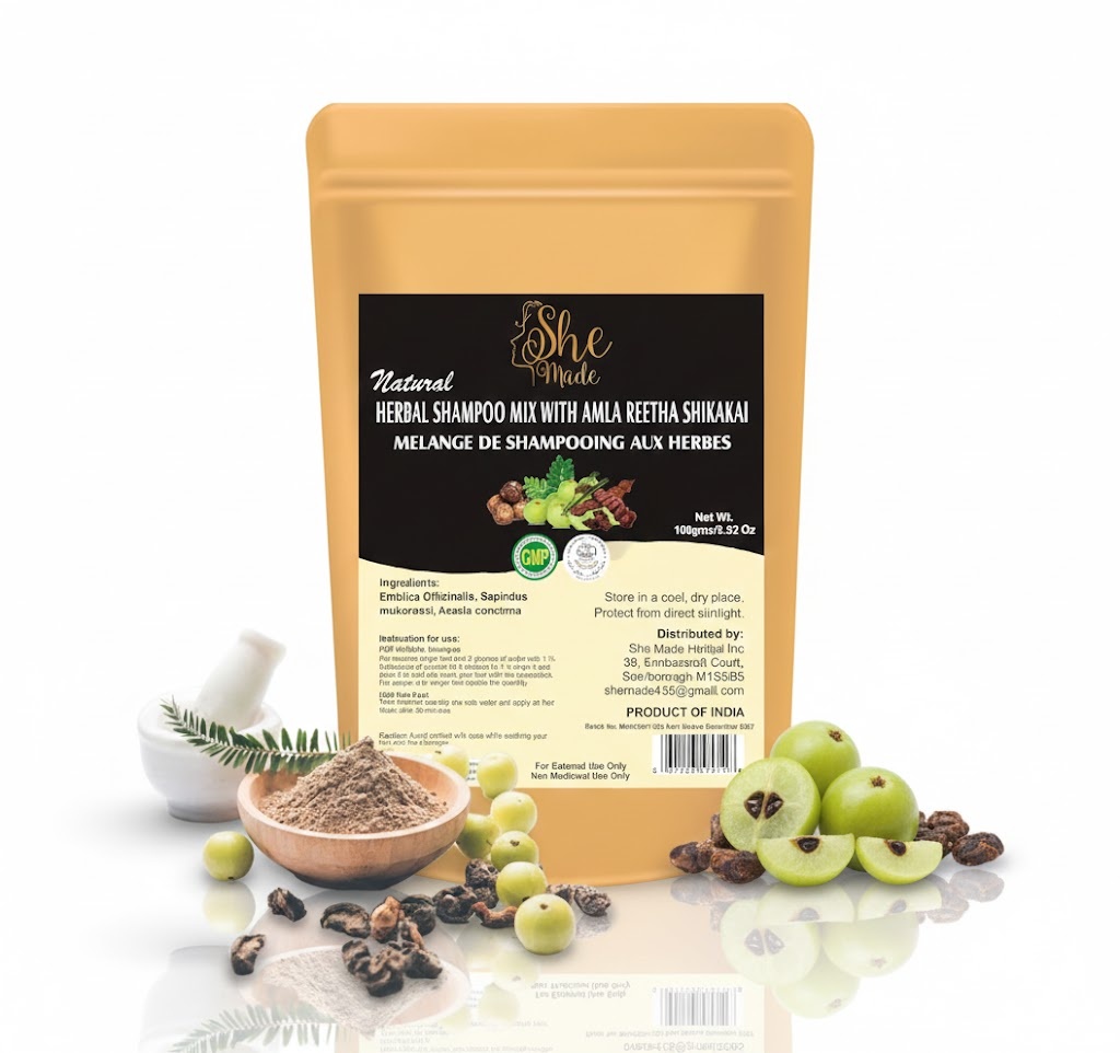 she made herbal shampoo mix 100 gm