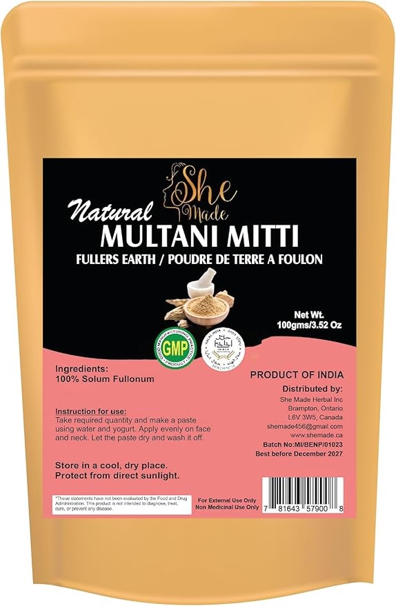 she made multani mitti powder 100 gm