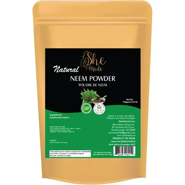 she made neem powder 100 gm