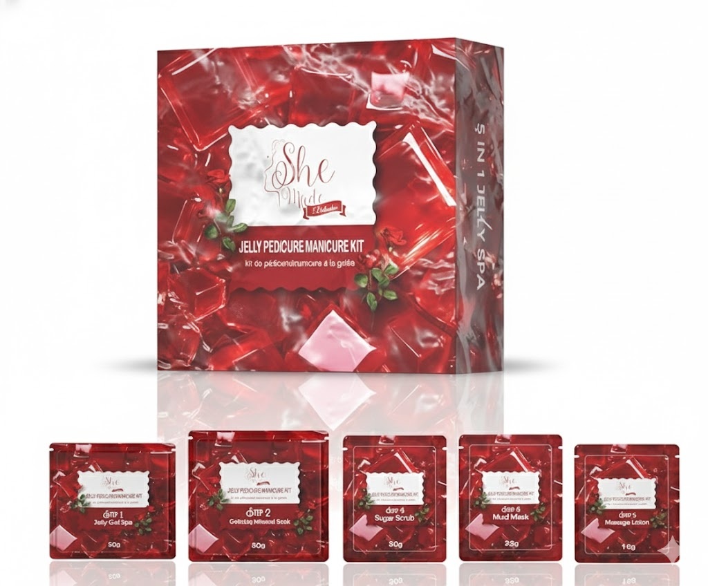 she made pedicure kit (jelly)