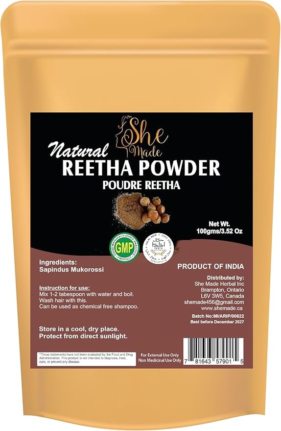 she made reetha powder 100 gm