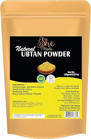 she made ubtan powder 100 gm