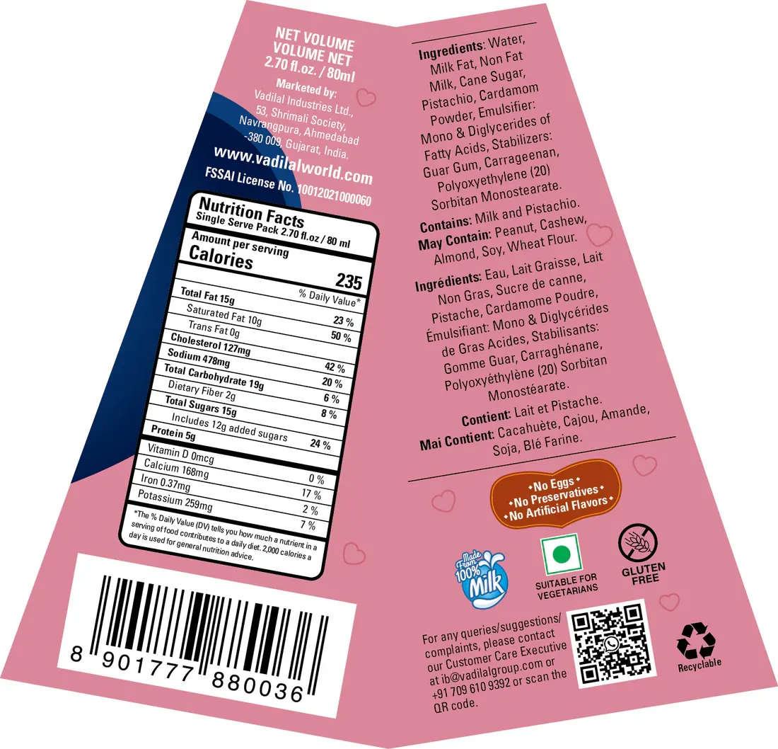 vadilal chowpati kulfi 80 ml