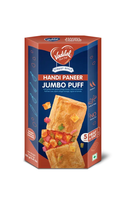 vadilal handi paneer puff 125gm