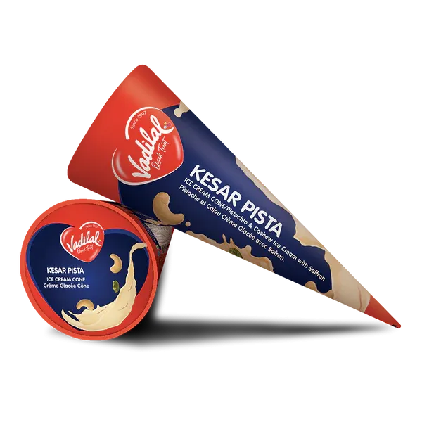 vadilal kesar pista cone 110 ml