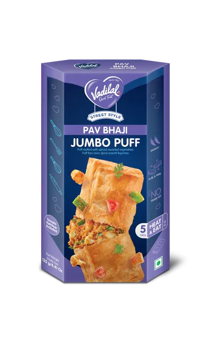 vadilal pav bhaji puff 125gm