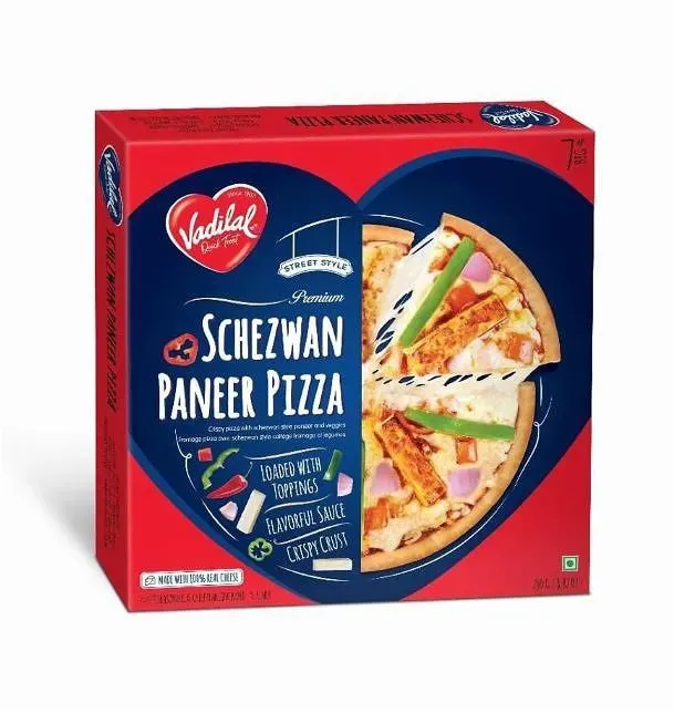 vadilal schezwan paneer pizza 250g