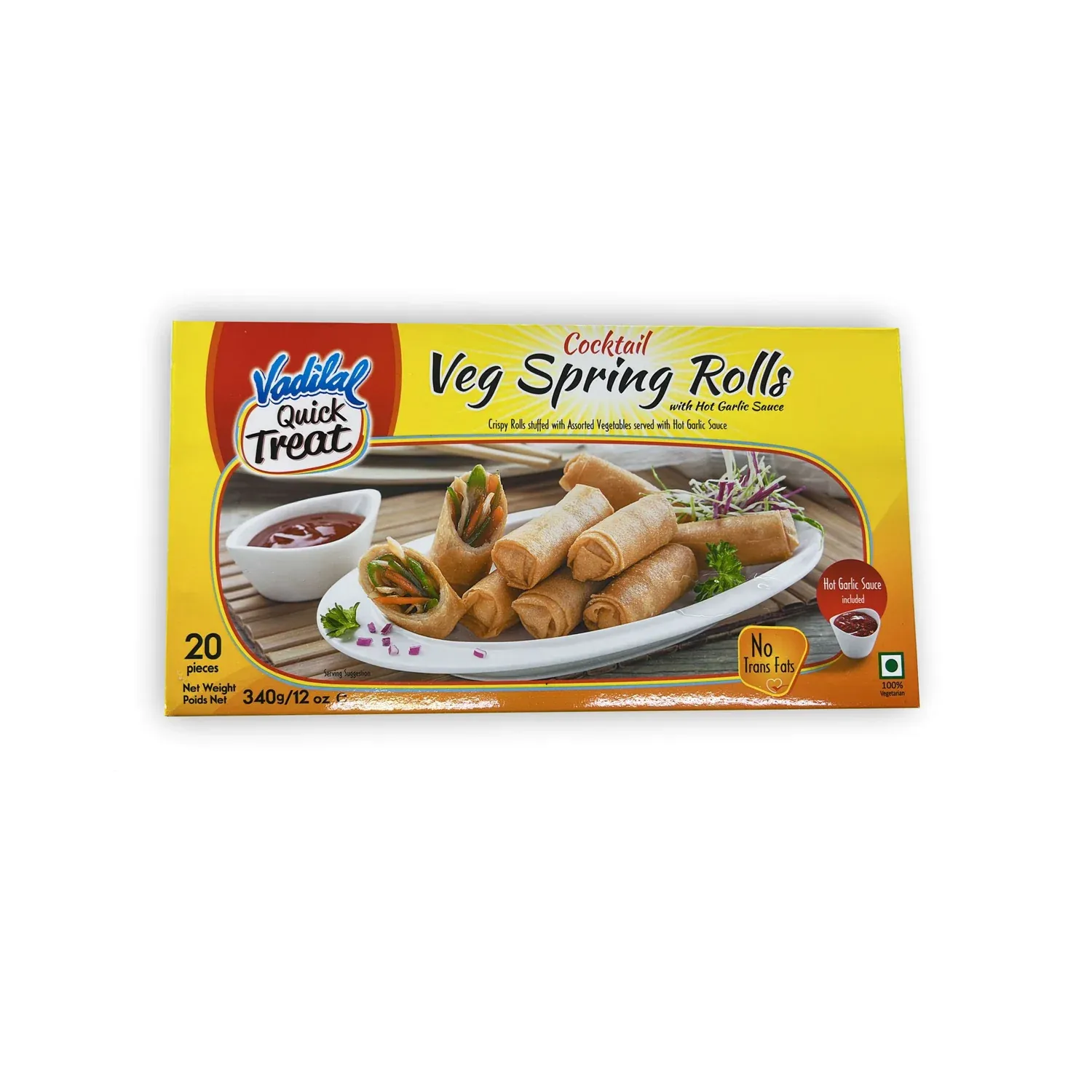 vadilal veg spring rolls 20pcs