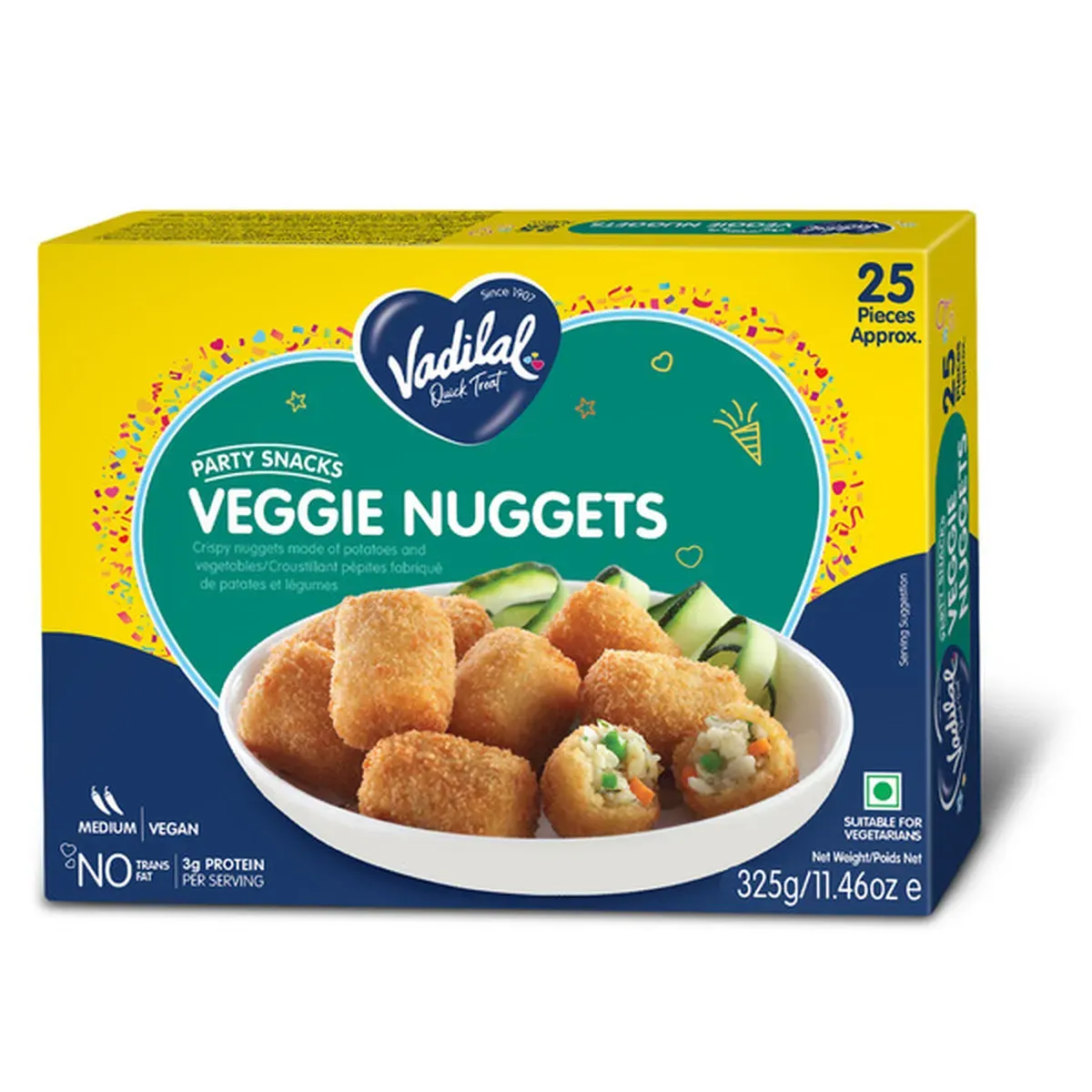 vadilal veggie nuggets 325g